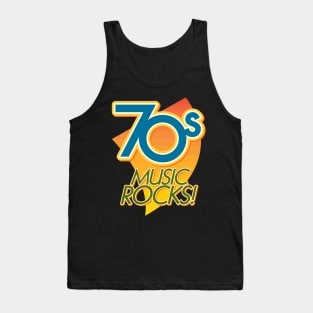 70s Music Rocks Disco Fans Tank Top